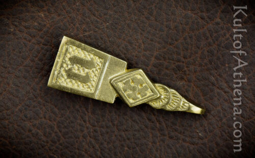 Medieval Brass Belt Chape