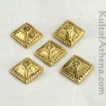 Pyramidal Brass Studs for Leatherwork or Armor