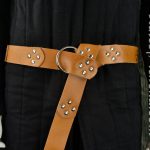 Leather Segmented Medieval Ring Belt - Brown