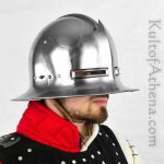 German / Swiss Visored Kettle-Sallet Helm