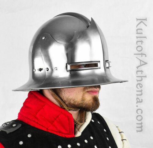 German / Swiss Visored Kettle-Sallet Helm