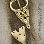 Brass Viking Buckle and Belt Chape Set