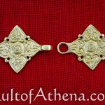 Viking Cloak Clasp Brooch - Brass
