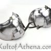 Late Medieval Pauldrons - 16 Gauge Steel
