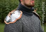 Shoulder Rondells - Mountable Upgrade for Chainmail and Padded Armor - 16 Gauge Steel