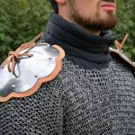 Shoulder Rondells - Mountable Upgrade for Chainmail and Padded Armor - 16 Gauge Steel