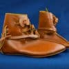 Medieval Leather Toggle Boots - Brown