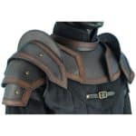 Shoulder Armour with Neck Guard - Black