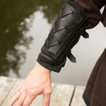 RFB Viking Leather Bracers Set - Black