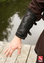 RFB Viking Leather Bracers Set - Black