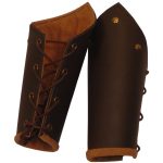 Knights Battle Arm Bracers - Brown