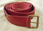 Leather X - Belt - Red