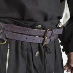 Leather Twin Belt - Blue