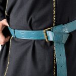 Leather Aruthian Belt - Blue