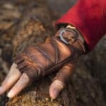 Celtic Leather Gloves - Brown