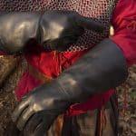 Falcon Leather Gloves - Black