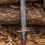 Sword Scabbard for Foam or Steel Sword - Medium Size - Black - For Right Handed Person