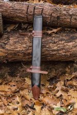 Sword Scabbard for Foam or Steel Sword - Medium Size - Black - For Left Handed Person