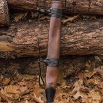 Sword Scabbard for Foam or Steel Sword - Medium Size - Brown - For Left Handed Person