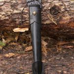 Dagger Scabbard and Frog for Thin Foam Daggers or Steel Dagger - Black