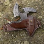 Epic Armoury Shuriken Holder with Foam Shuriken - Brown Leather
