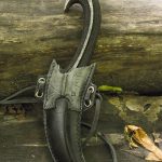 Epic Armoury Dark Elven Throwing Knife Holder and Foam Knife - Black