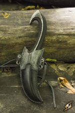 Epic Armoury Dark Elven Throwing Knife Holder and Foam Knife - Black
