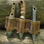 Rogue Knife Set Holder with Foam Knives - Brown