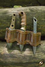 Rogue Knife Set Holder with Foam Knives - Brown