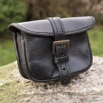 Warrior's Leather Pouch - Black