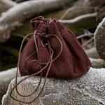 Round Leather Belt Bag - Brown