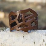 Filigree Leather Bracelet - Brown