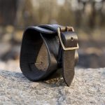 Leather Cuff Bracelet - Black