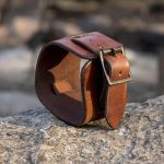 Leather Cuff Bracelet - Brown