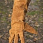 Suede Leather Gloves - Brown