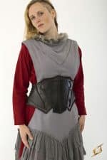 Dark Elf Leather Corset - Black and Brown