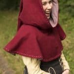 Medieval Hood - Dark Red