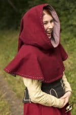 Medieval Hood - Dark Red