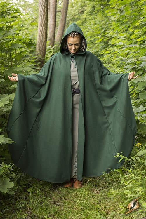 A N A G R A S S I A Womens Dark Green Wool Cape S