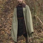 Edrahil Cape - Dark Brown and Dryad Green