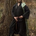 Magician Robe - Black and Light Green