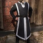 Basic Tabard - Black with White Trim