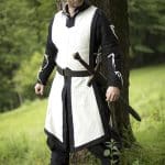 Basic Tabard - Off White with Black Trim
