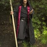 Magician Robe - Black and Maroon