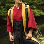 Jinbaori - Samurai Vest - Black and Gold