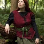 Ladies Vest - Dark Red