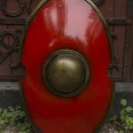 Elliptical Shield - Red - Foam Shield