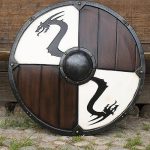Viking Dragon Shield - White - Foam Shield