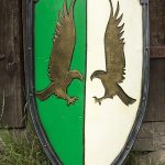 Eagle Shield - Green and White - Foam Shield