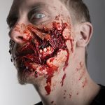 Costume Prostethic - Zombie Torn Cheek